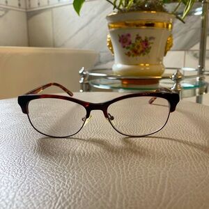 Scott Harris Europa Eyeglasses Frame SH-VIN-31 Tortoise Partial Rim $200